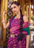 Forest Green Woven Banarasi Silk Saree