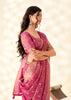 Dusky Pink Woven Linen Tissue Silk Saree