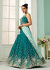 Rama Green Georgette Embroidered Sequins Lehenga Set