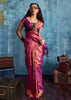 Dahlia Purple Banarasi Silk Saree
