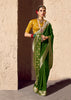 Green Woven Crepe Georgette Saree