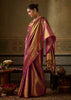 Dahlia Purple Woven Kanjivaram Silk Saree