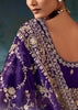 Imperial Purple Designer Embroidered Saree