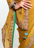 Mimosa Yellow Designer Embroidered Tissue Saree