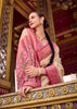 Cream Beige Woven Banarasi Silk Saree