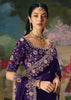 Rich Purple Embroidered Designer Saree