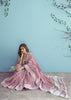 Dusky Pink Woven Linen Silk Saree