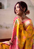 Marigold Yellow Woven Patola Silk Saree
