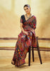 Black Woven Cotton Kashmiri Jamewar Saree
