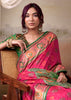 Princess Pink Woven Patola Silk Saree