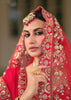 Royal Red Embroidered Silk Bridal Lehenga With Double Dupatta