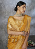 Mustard Yellow Woven Cotton Saree