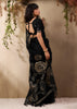 Phantom Black Woven Soft Silk Saree