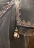 Powder Grey Designer Silk Saree