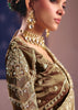 Safari Beige Embroidered Tissue Designer Saree