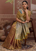 Mustard Gold Woven Tussar Silk Saree
