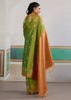 Kiwi Green Woven Tussar Silk Saree