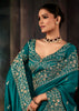 Everglade Green Embroidered Soft Silk Saree