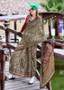 Drizzle Grey Satin Crepe Digital Printed Saga Saree With Contrast Blouse