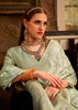 Dusky Green Woven Banarasi Sain Silk Saree