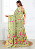 Pista Green Woven Linen Cotton Silk Saree