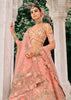 Coral Peach Heavy Embroidered Designer Lehenga