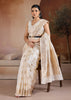 Bright White Woven Banarasi Silk Saree