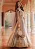 Mauve Banarasi Silk Embroidered Lehenga