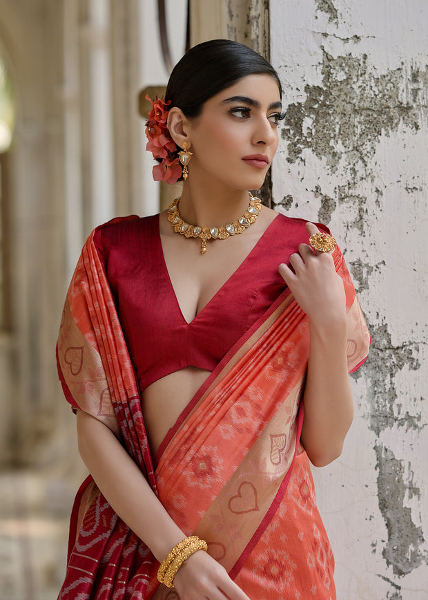 SUNDARI_IKKAT_ORANGE (10651885895873)