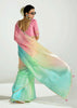 Multicolour Shaded Ombre Banarasi Tissue Saree