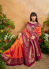 Sunshine Orange Woven Soft Silk Saree