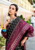 Phantom Black Woven Soft Silk Saree