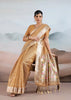Marigold Yellow Woven Banarasi Tissue Silk Saree
