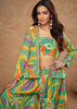 Emerald Hues Indo-Western Fusion