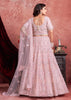 Mist Pink Net Embroidered Bridal Lehenga