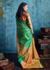 Spring Green Woven Banarasi Silk Saree