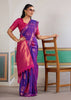 Deep Purple Banarasi Silk Saree