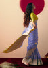Lavender Purple Woven Banarasi Silk Saree