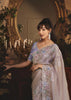 Modest Violet Tissue Organza Designer Saree
