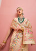 Gilded Ivory Woven Kashmiri Jamewar Saree