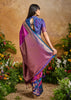 Orchid Purple Woven Banarasi Silk Saree
