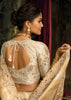 Cream Designer Embroidered Silk Saree
