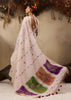 Pearl White Woven Cotton Silk Saree