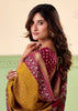 Mustard Yellow kalamkari Printed Cotton Silk Saree