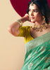 Jade Green Woven Banarasi Silk Saree