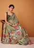 Sage Green Woven Cotton Saree