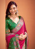 Magenta Pink Woven Banarasi Patola Silk Saree