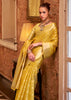Blazing Yellow Woven Banarasi Tissue Silk Saree