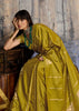 Apple Green Woven Banarasi Satin Silk Saree