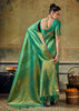 Sea Green Woven Banarasi Silk Saree